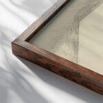 Bock De Biere Juan Gris close up dark wood mockup