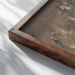 Boeket 1874 Carel Adolph Lion Cachet close up dark wood mockup