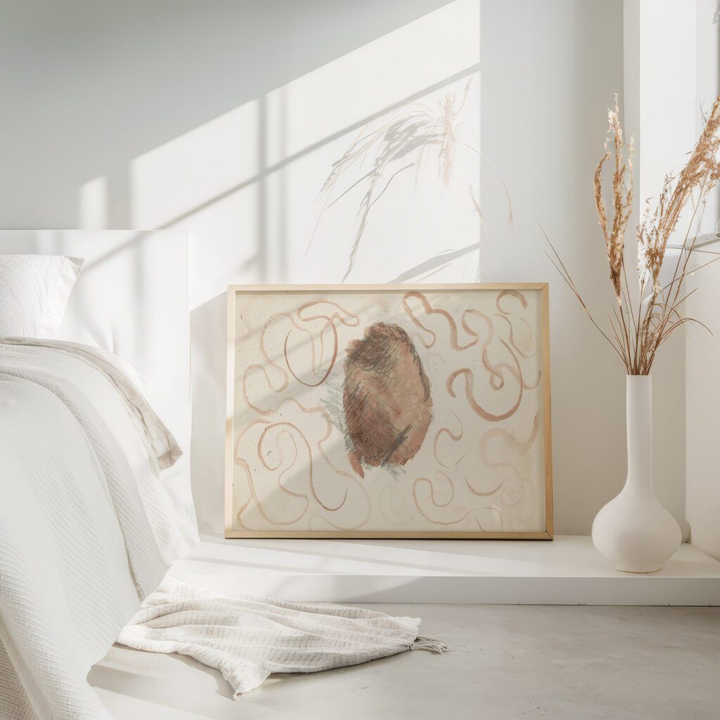 Bol omgeven door krullende lijnen 1892 Julie de Graag 4 mockup