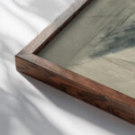 Bomber Lair 1940 Paul Nash close up dark wood mockup