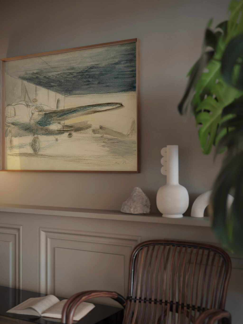 Bomber Lair 1940 Paul Nash video mockup