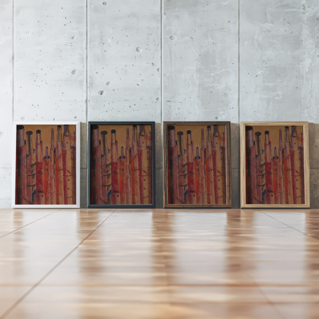 Bomen 1929 Frits van den Berghe framed posters mockup