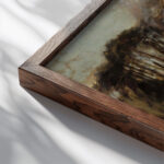 Bonfires 1890 1917 Hugo Simberg close up dark wood mockup