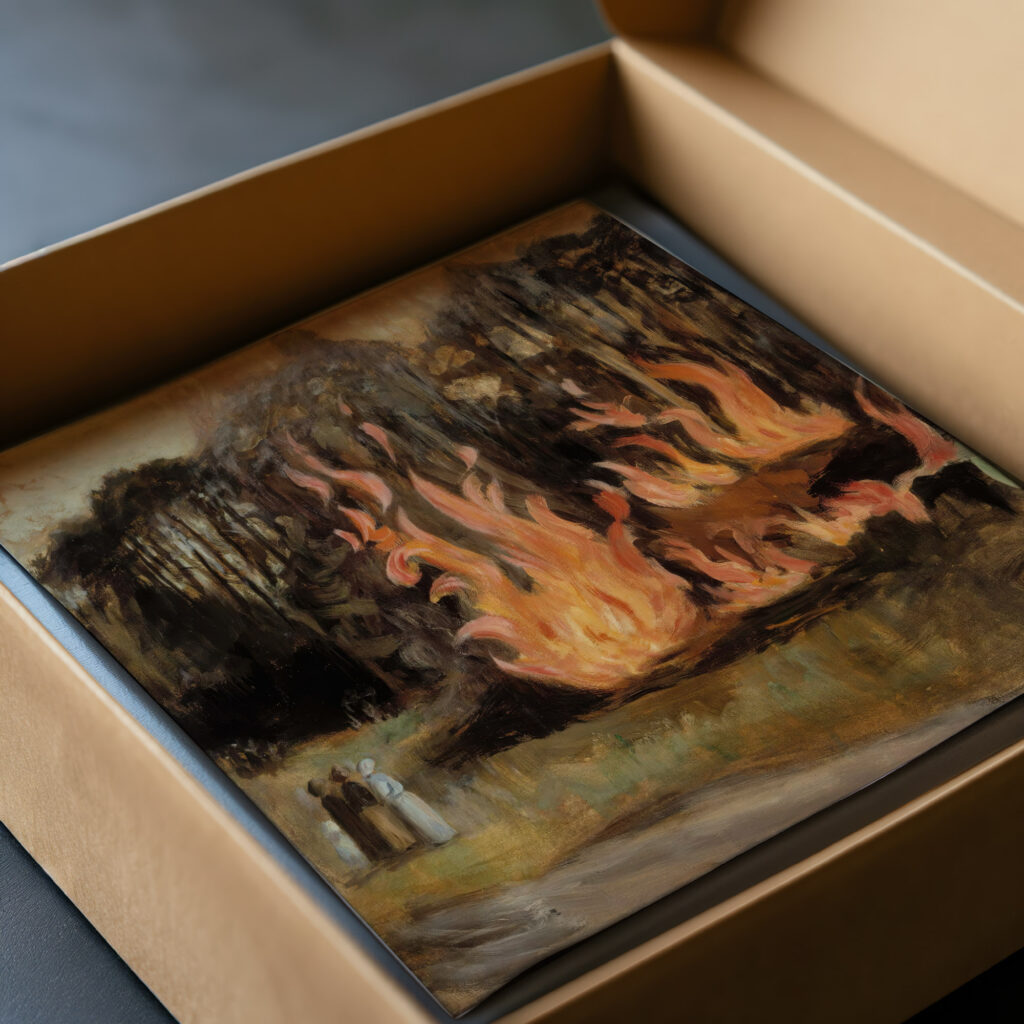 Bonfires 1890 1917 Hugo Simberg video mockup