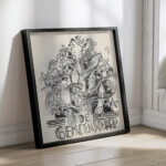 Boom met vogels omslagontwerp voor De Gemeenschap 1935 Leo Gestel 4 mockup