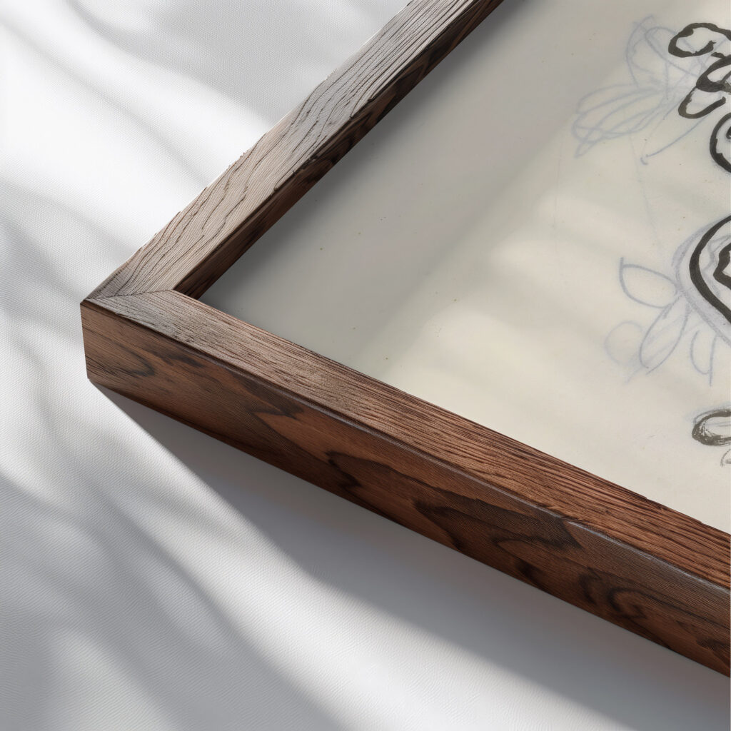 Boom met vogels omslagontwerp voor De Gemeenschap 1935 Leo Gestel close up dark wood mockup