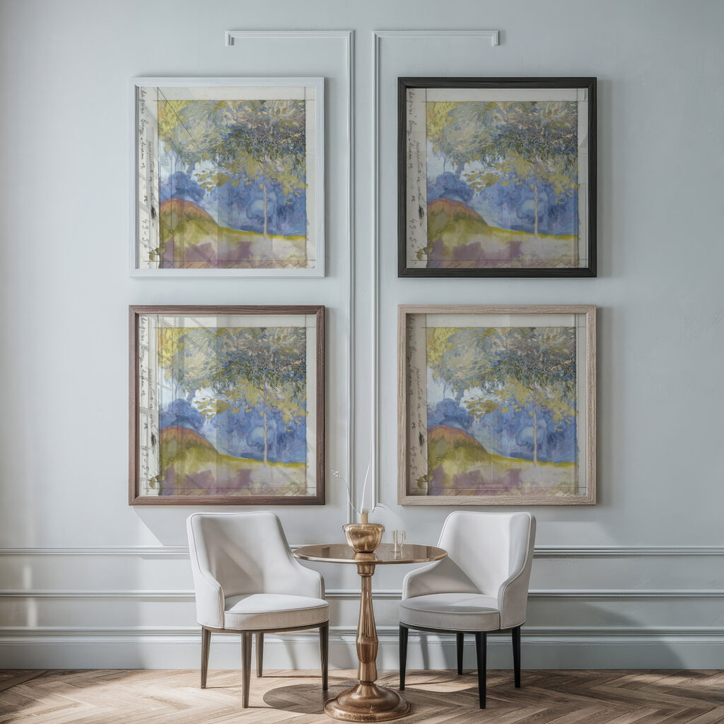 Boomrijk landschap 1878 Georges de Feure framed posters mockup