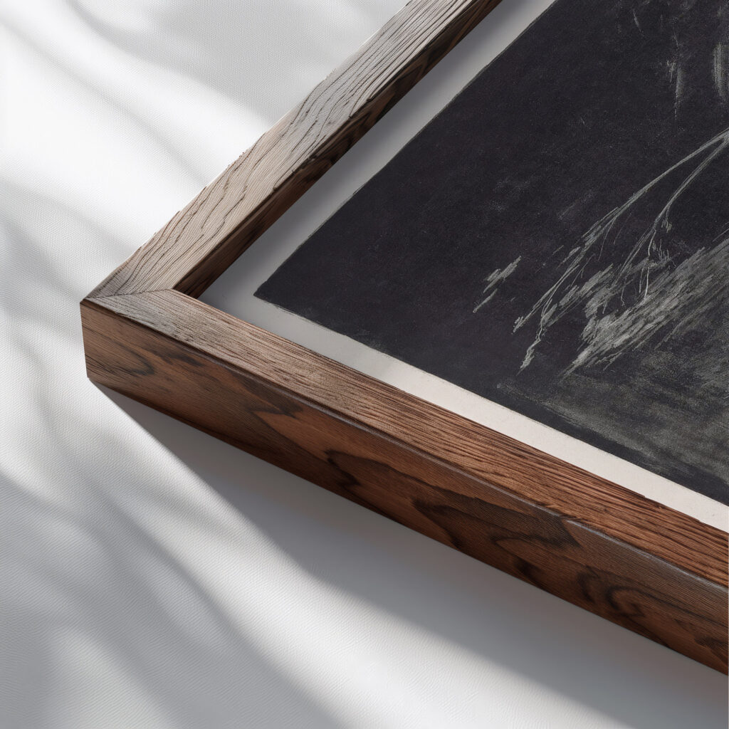 Boomstronk 1922 Simon Moulijn close up dark wood mockup