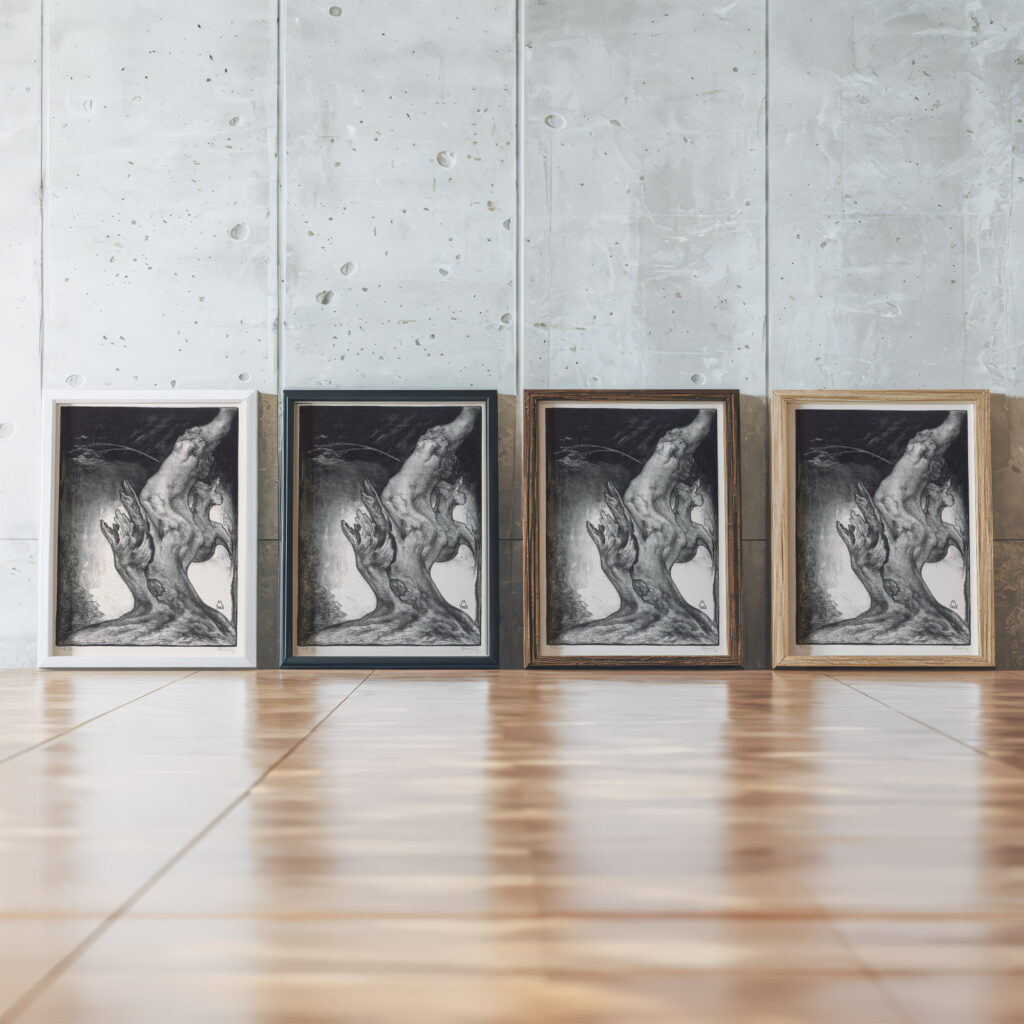 Boomstronk 1922 Simon Moulijn framed posters mockup