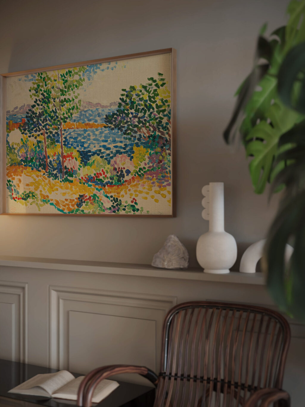 Bord De Mer En Mediterranee Henri Edmond Cross video mockup