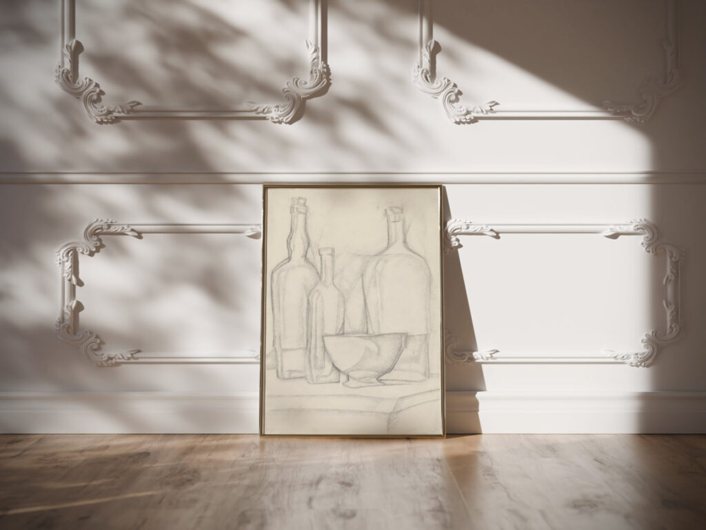 Bottles and Bowl 1911 Juan Gris video mockup