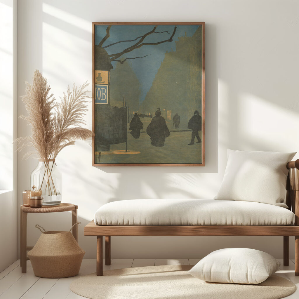 Boulevard Malesherbes le soir 1898 1899 Amedee Joyau 5 mockup