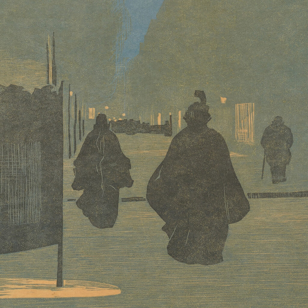 Boulevard Malesherbes le soir 1898 1899 Amedee Joyau 8 mockup