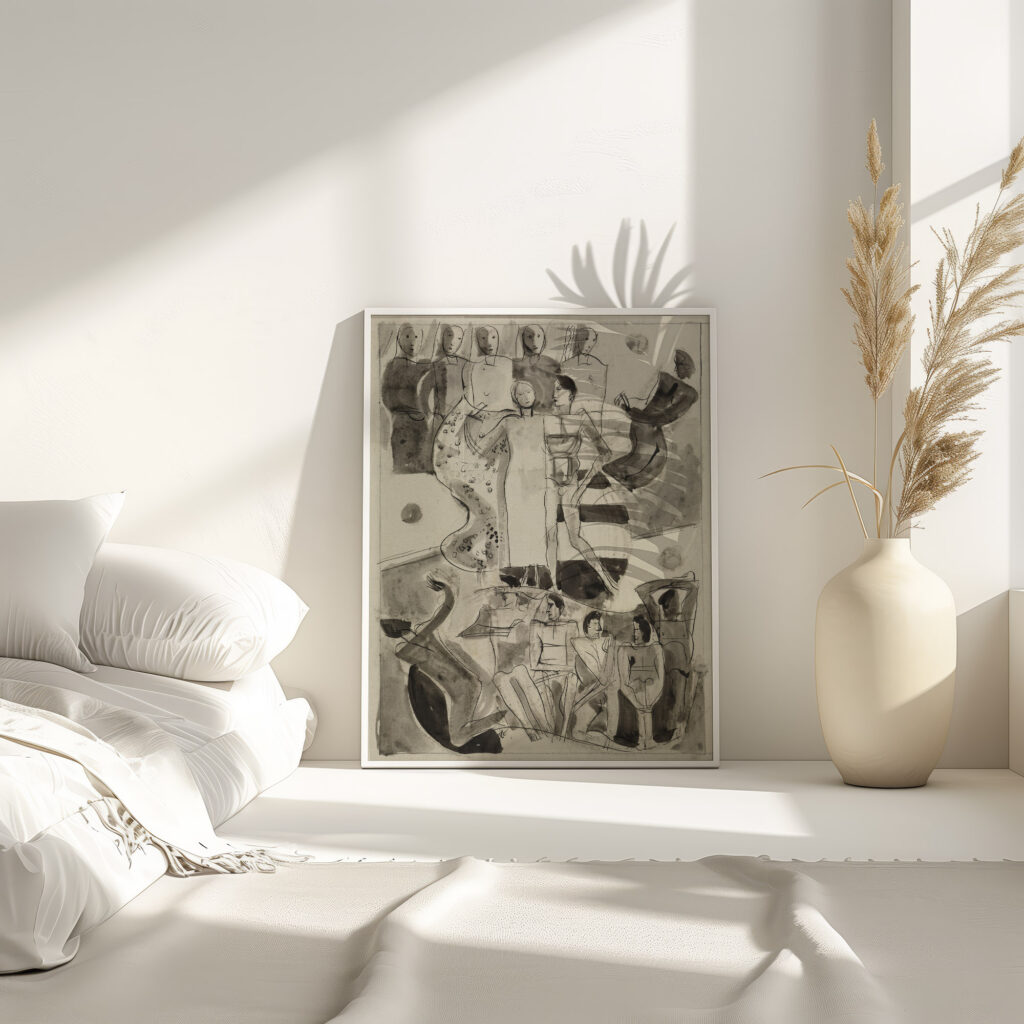 Brautliches Paar. August Babberger 4 mockup