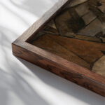 Breton landscape with a well 1913 Tadeusz Makowski close up dark wood mockup