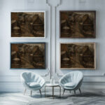 Breton landscape with a well 1913 Tadeusz Makowski framed posters mockup