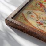 Bride Bride among Bridesmaids 1938 Mikulas Galanda close up dark wood mockup