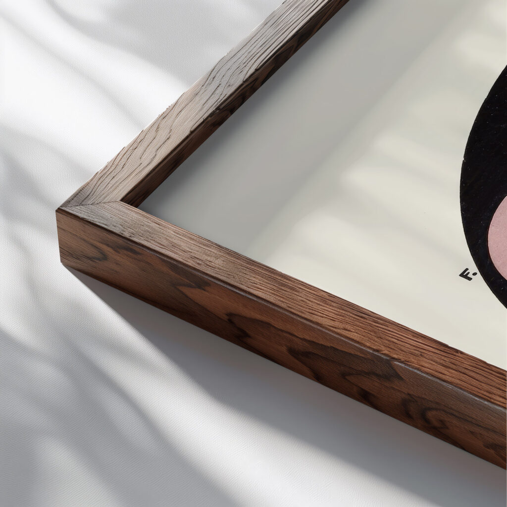 Broken Tones of the Primaries and their Complementaries 1912 James Ward close up dark wood mockup