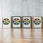 Broken Tones of the Primaries and their Complementaries 1912 James Ward framed posters mockup