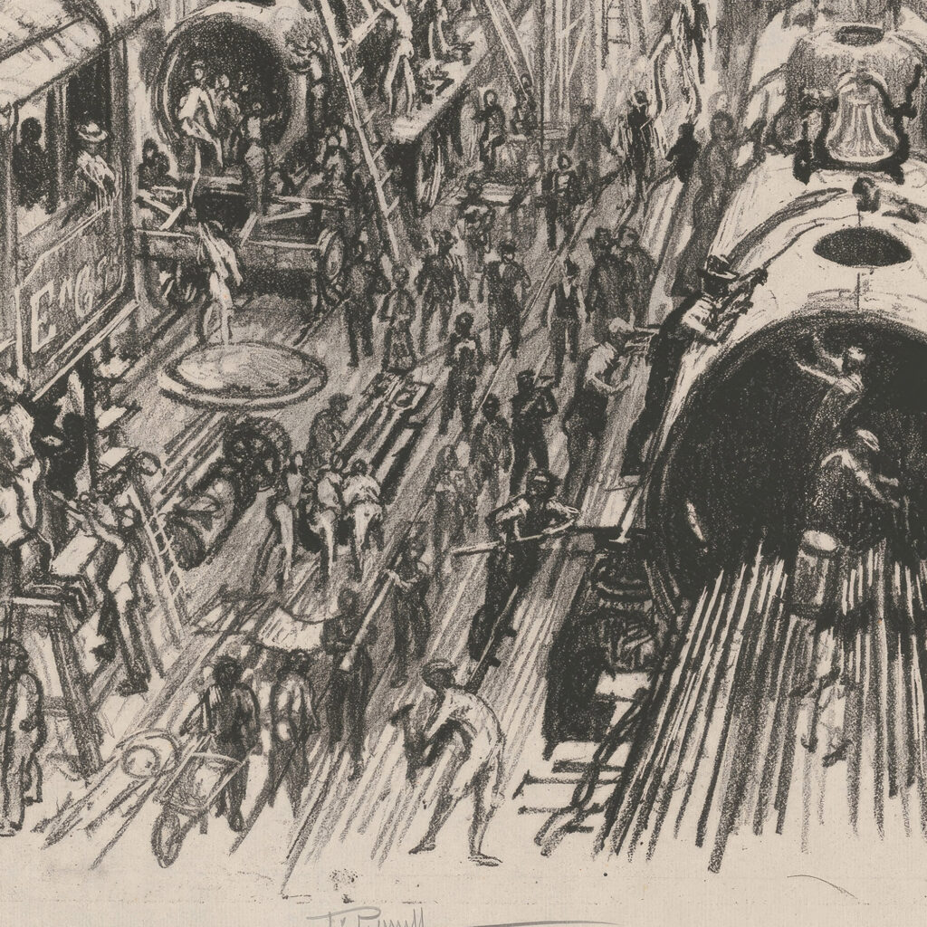 Building engines for the allies 1917 Joseph Pennell 8 mockup
