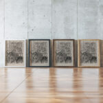 Building engines for the allies 1917 Joseph Pennell framed posters mockup