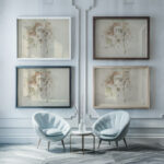 Buildings Bermuda 1917 Charles Demuth framed posters mockup