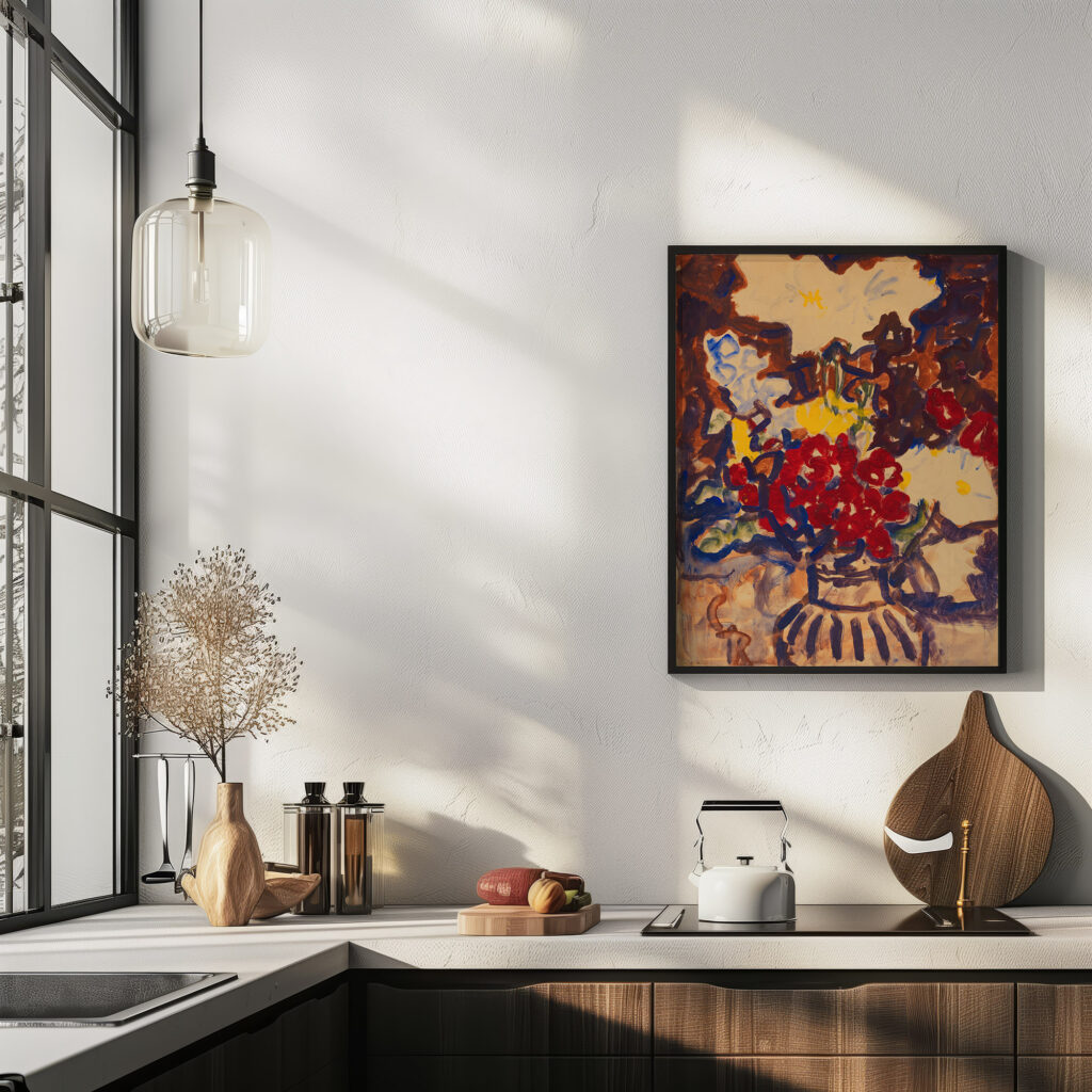 Bunter Sommerblumenstraus 1915 Christian Rohlfs 6 mockup