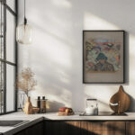 Bust of a Man in a Hat with Decorative Background 1937 Arnold Peter Weisz Kubincan 6 mockup