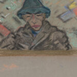 Bust of a Man in a Hat with Decorative Background 1937 Arnold Peter Weisz Kubincan 8 mockup