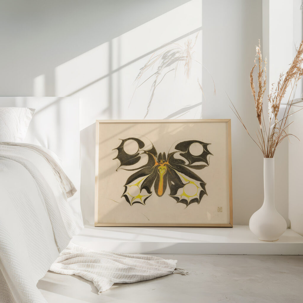 Butterfly Koloman Moser 4 mockup