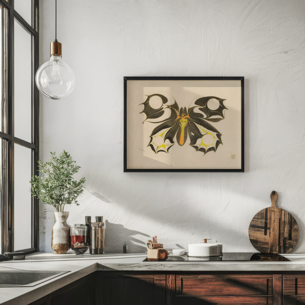 Butterfly Koloman Moser 6 mockup