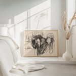 By the Deathbed. Fever 1896 Edvard Munch 4 mockup