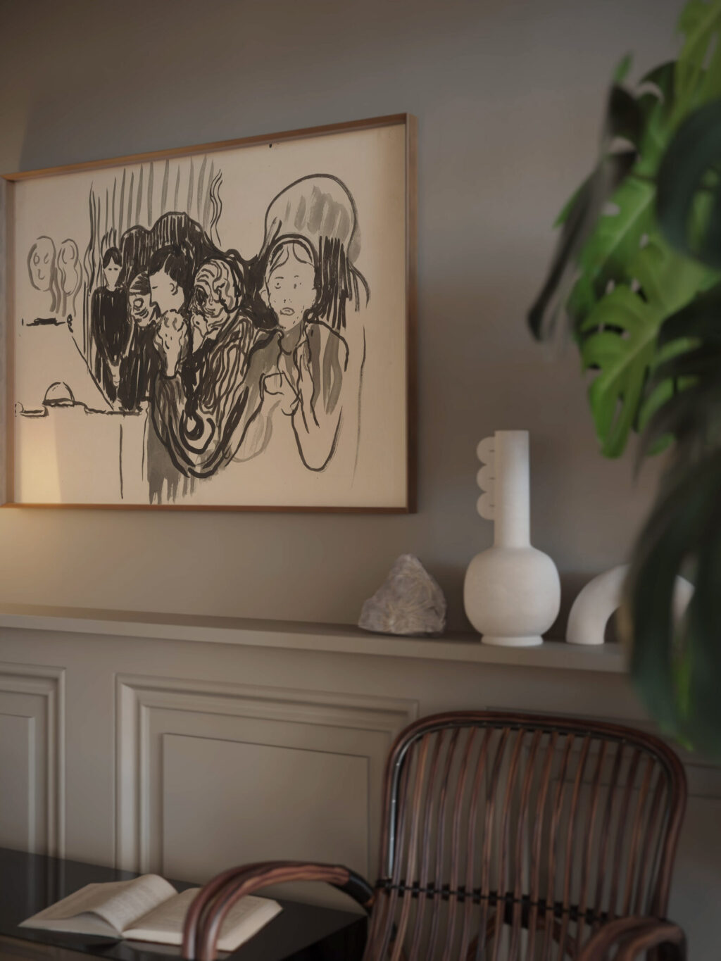 By the Deathbed. Fever 1896 Edvard Munch video mockup