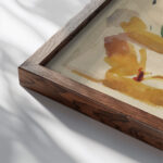 COMPOSITION 4 circa 1950 Albert Gleizes close up dark wood mockup