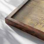 Cafe Interior Baccarat Dieppe Walter Richard Sickert close up dark wood mockup