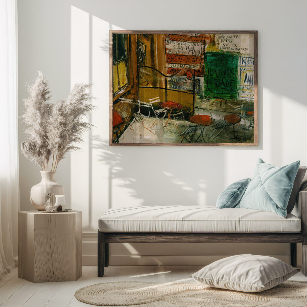 Cafe Terrace with Posters 1927 Saeki Yuzo 5 mockup