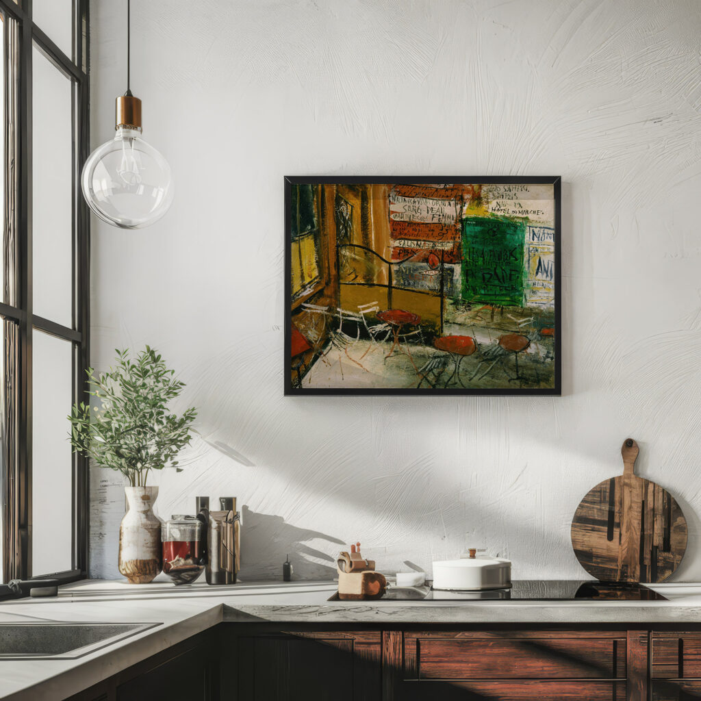Cafe Terrace with Posters 1927 Saeki Yuzo 6 mockup