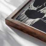 Cain and Abel Brudermord 1919 Lovis Corinth close up dark wood mockup