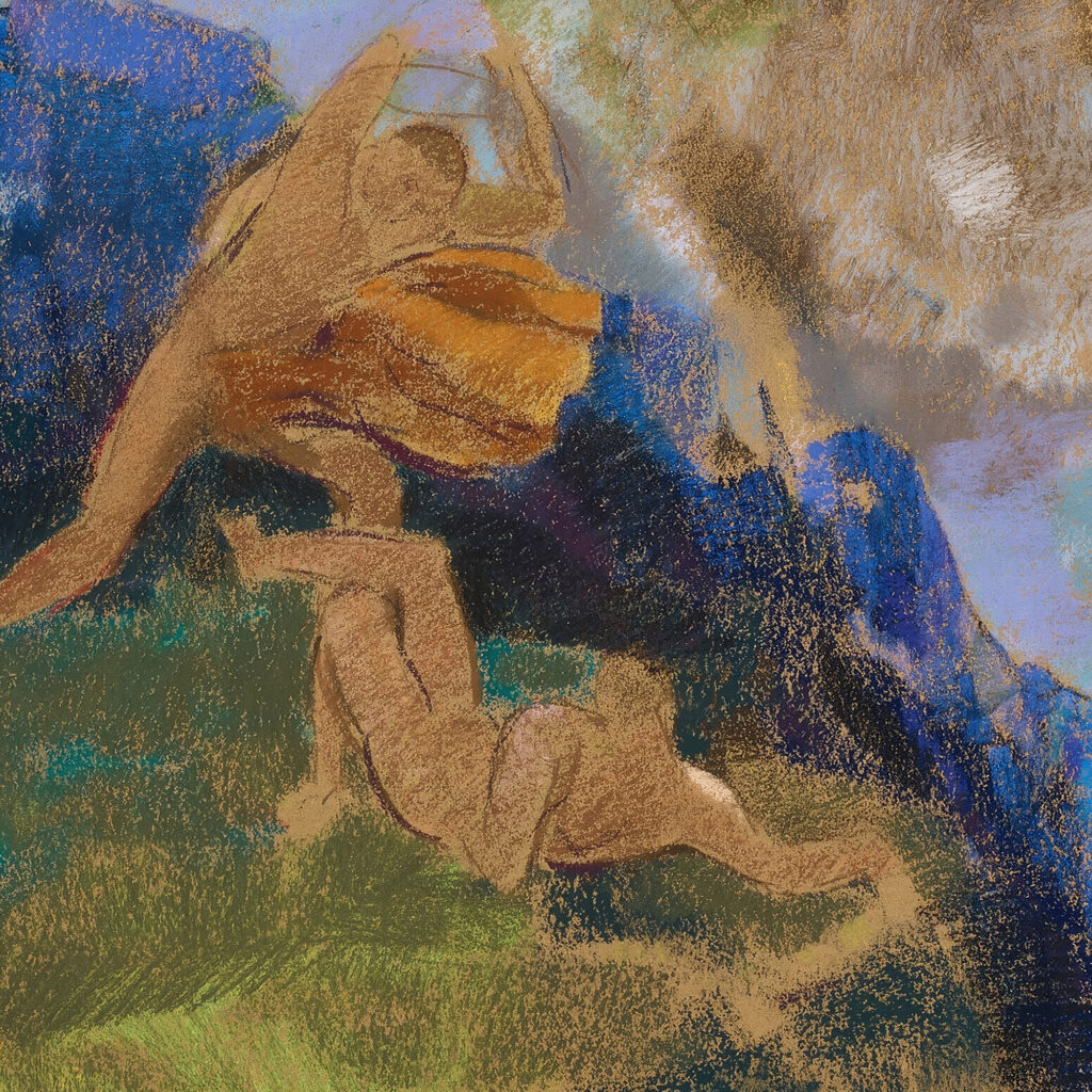 Cain et Abel Odilon Redon 8 mockup