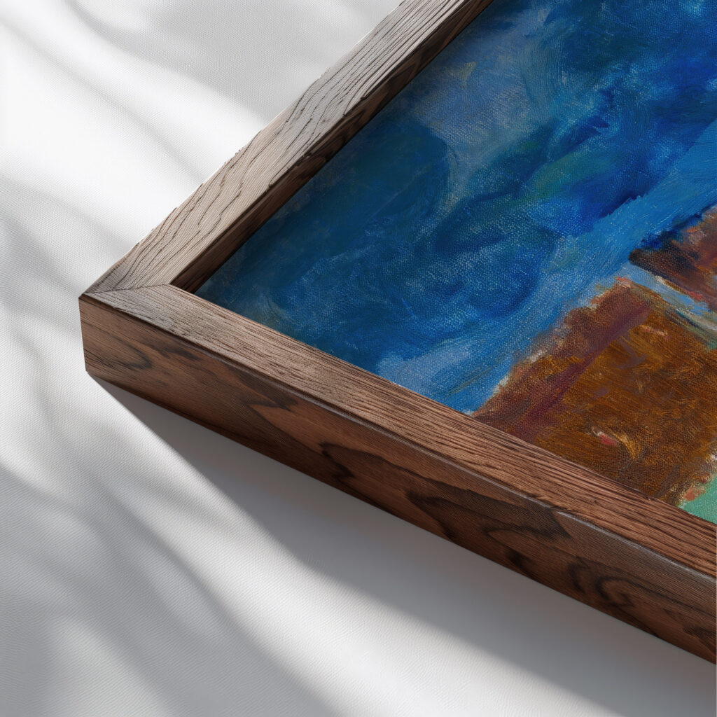 Calf 1932 Cyprian Majernik close up dark wood mockup