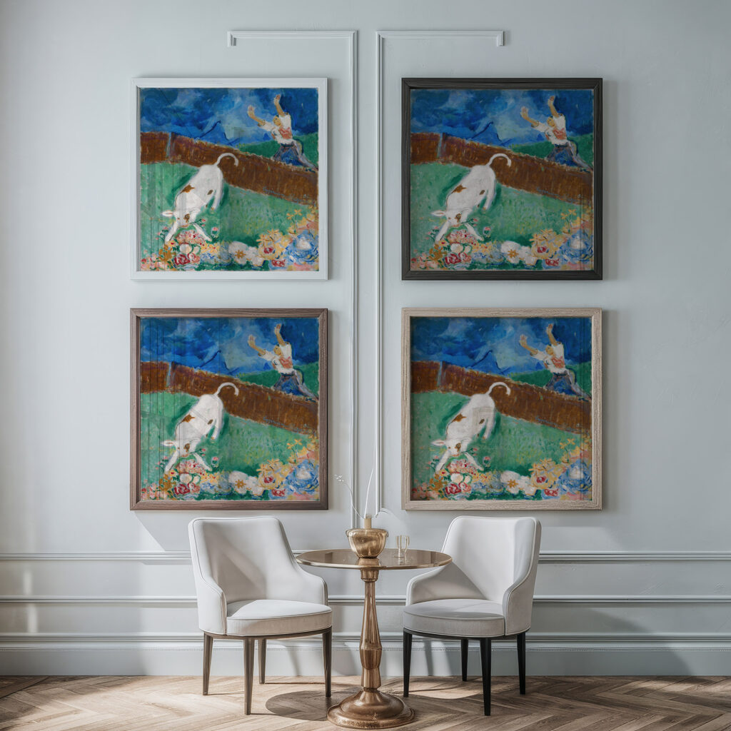 Calf 1932 Cyprian Majernik framed posters mockup