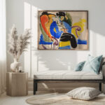 Calligraphic 2 Woman on Chair 1914 1918 Henry Lyman Sayen 5 mockup