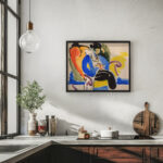 Calligraphic 2 Woman on Chair 1914 1918 Henry Lyman Sayen 6 mockup