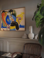 Calligraphic 2 Woman on Chair 1914 1918 Henry Lyman Sayen video mockup