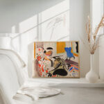 Calligraphic Interior ca. 1915 Henry Lyman Sayen 4 mockup