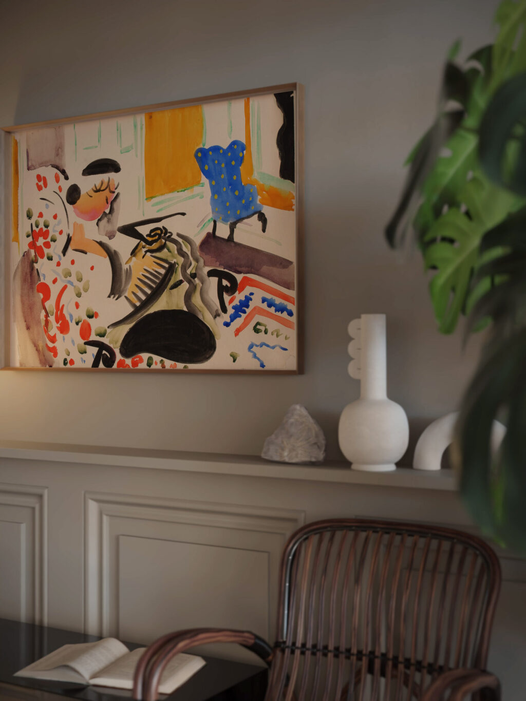 Calligraphic Interior ca. 1915 Henry Lyman Sayen video mockup