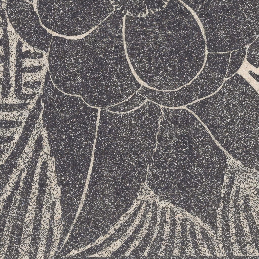 Camelia zwart rondom een doolhofachtig patroon 1920 Samuel Jessurun de Mesquita 8 mockup