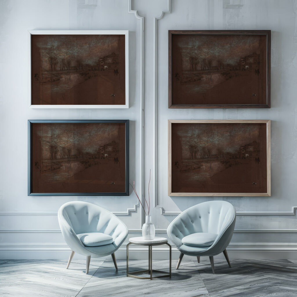 Campo Sta. Marta—Winter Evening 1879 1880 James Abbott McNeill Whistler framed posters mockup
