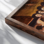 Cancan Hugo Scheiber close up dark wood mockup