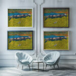 Capolago Giovanni Giacometti framed posters mockup